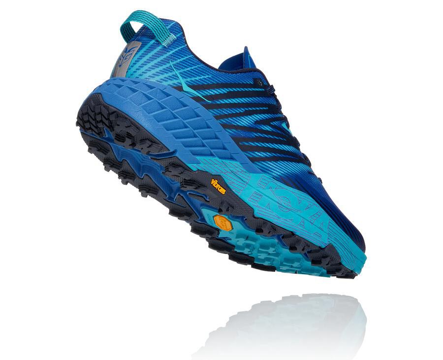 Chaussure Trail Hoka One One Speedgoat 4 Homme - Bleu - BAV-657923